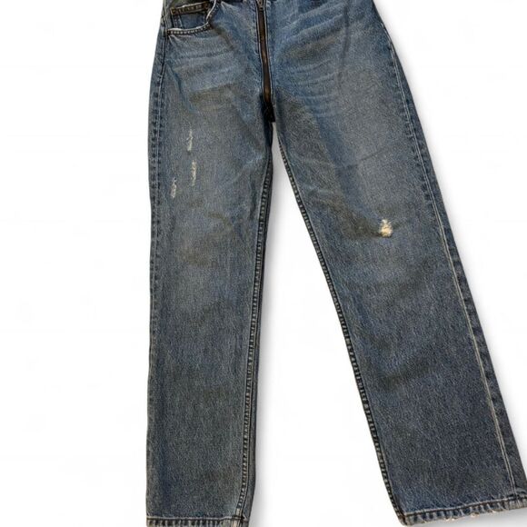 Reformation Zipper Jean Celtic Blue Size 26 Rare Style - Picture 3 of 6